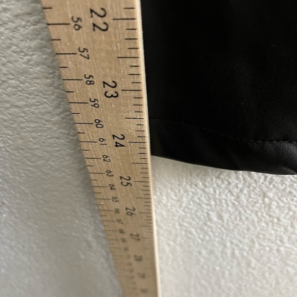 NIA Faux Leather Leggings Push Up Stretch High Waist Sexy Yoga Pants Black - Picture 6 of 8